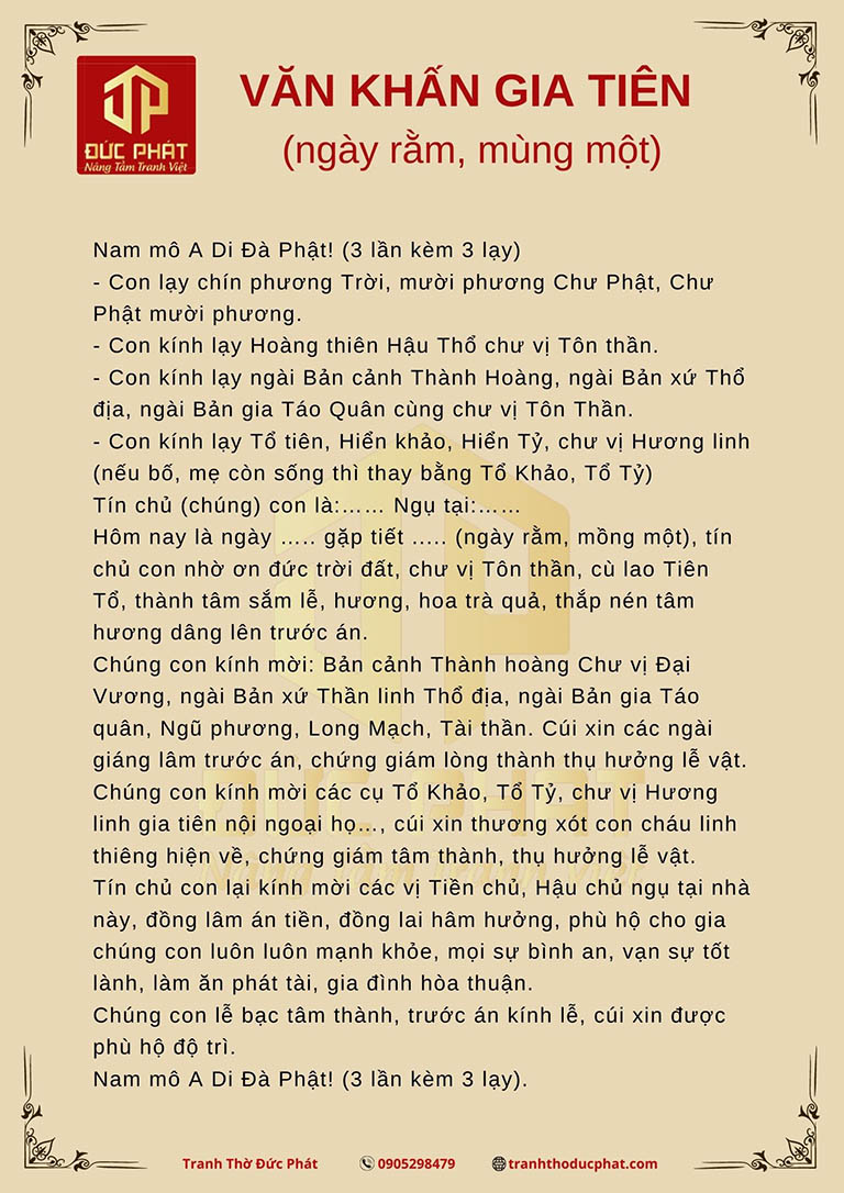 Văn Khấn Mời Gia Tiên Về Ăn Tết Gallery 1