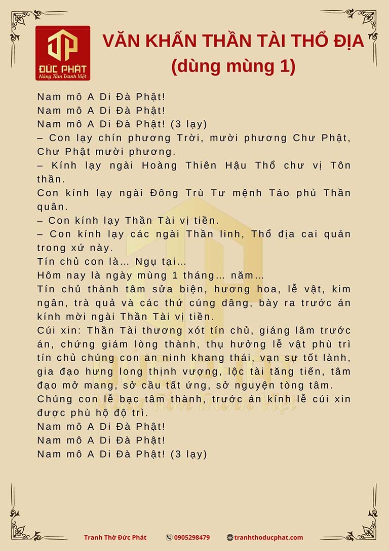 Bài Văn Khấn Mùng 1 Tết Đầy Đủ Và Chuẩn Nhất Gallery 2