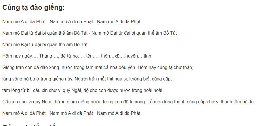 Văn Khấn Thần Giếng Chuẩn Nhất Gallery 2