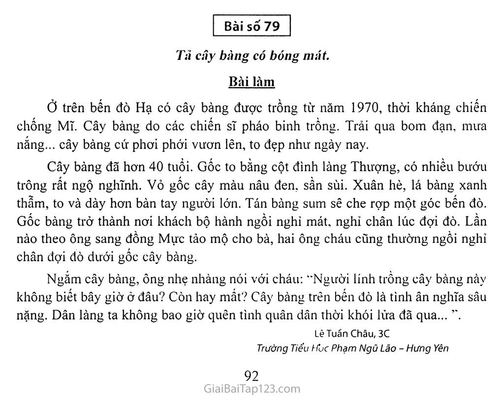 Bài Văn Tả Cây Bóng Mát Ngắn Nhất Gallery 2