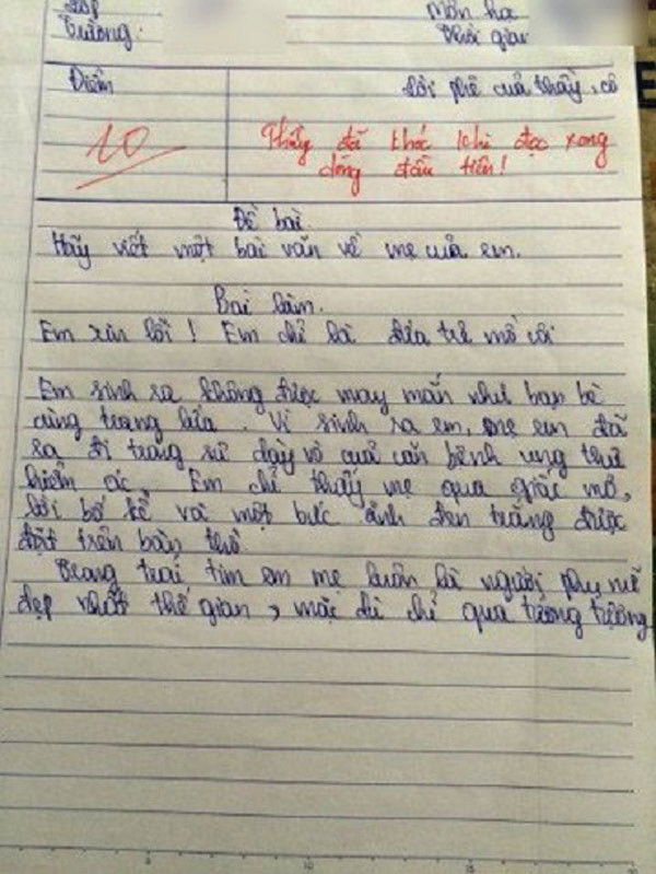 Bài Văn Tả Mẹ