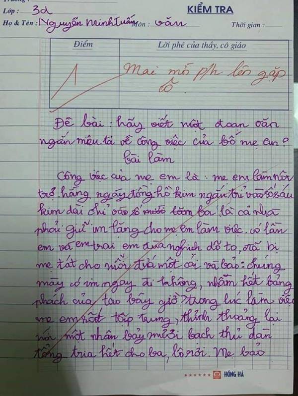 Bài Văn Tả Nghề Nghiệp Của Bố Mẹ