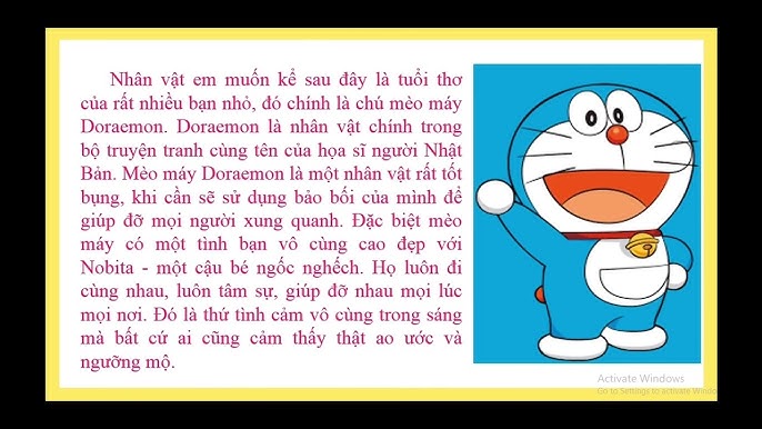 Tả nhân vật Nobita