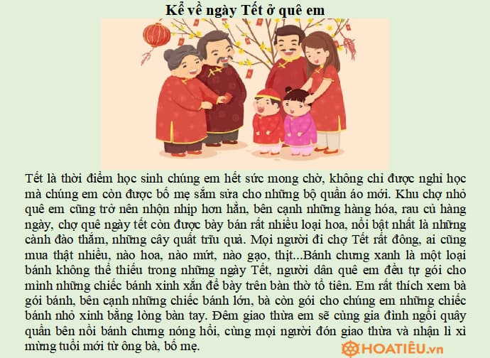Bài Văn Tả Về Tết Nguyên Đán