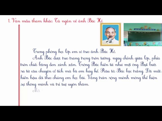 Bài Viết Ngắn Về Bác Hồ