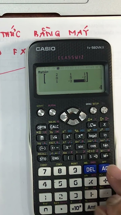 Bấm máy tính định thức