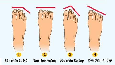 Bàn chân Hy Lạp nói lên điều gì?