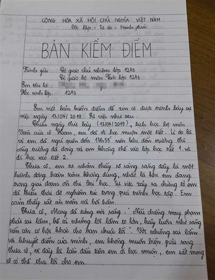 Bản Kiểm Điểm Không Thuộc Bài: Hướng Dẫn Viết Chi Tiết & Chuẩn SEO