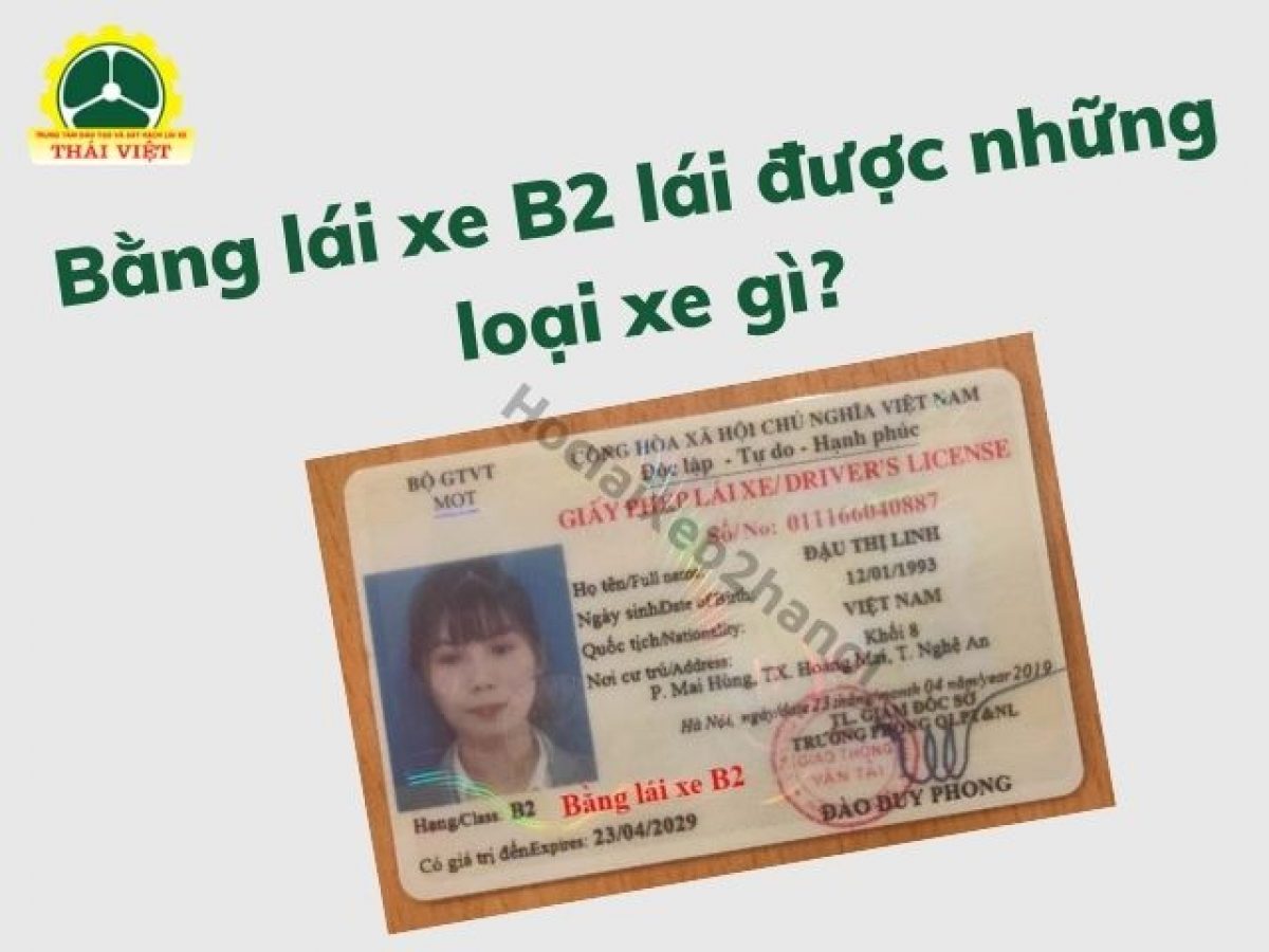 Bằng B2 Lái Xe Mấy Chỗ? Gallery 1