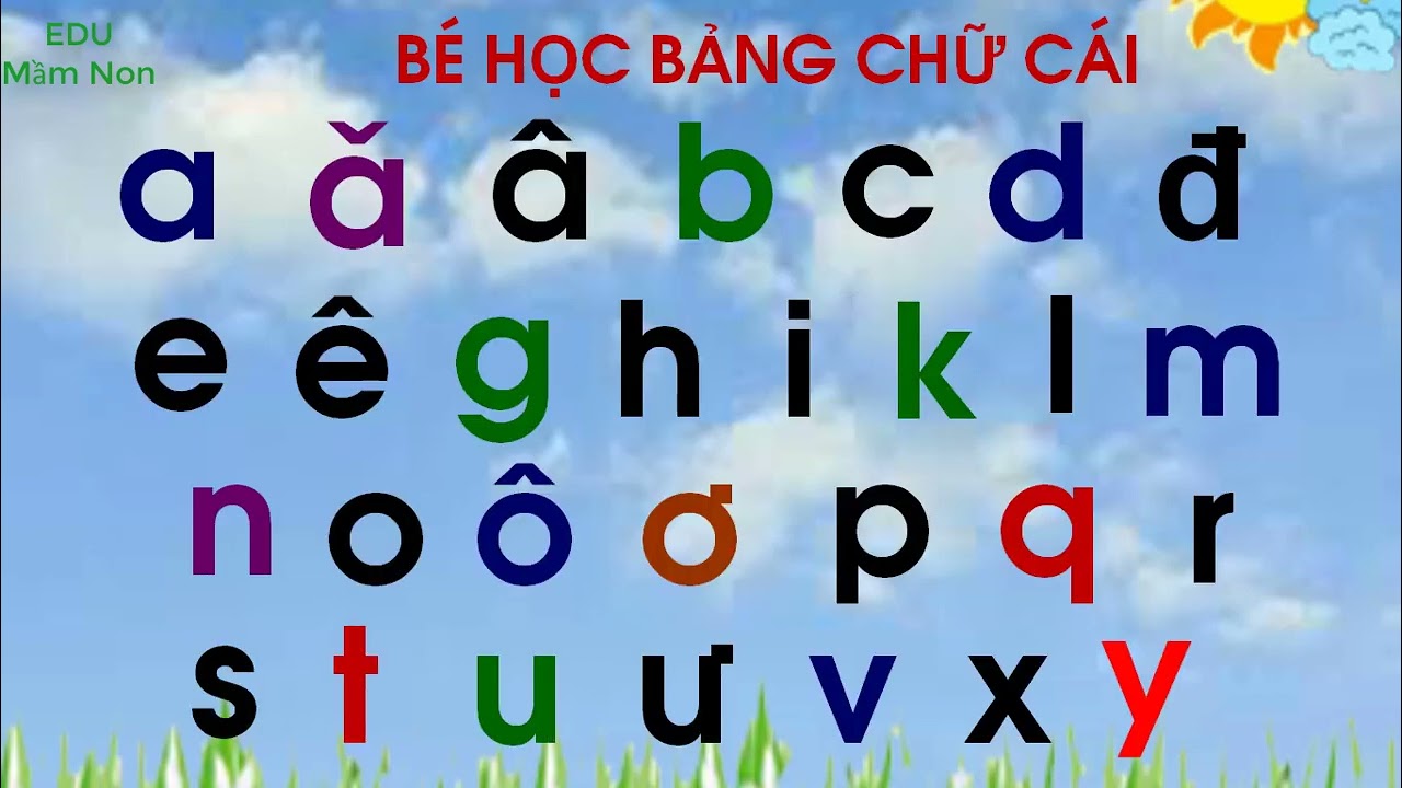 Bảng Chữ Cái Tiếng Việt Lớp 5 Tuổi