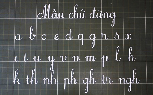 Bảng Chữ Cái Viết Thường Lớp 1