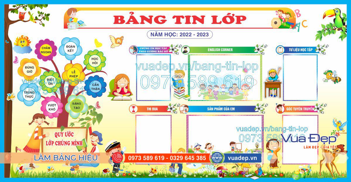 Bảng Tin Lớp Tiểu Học: Hướng Dẫn Chi Tiết và Mẫu Thiết Kế