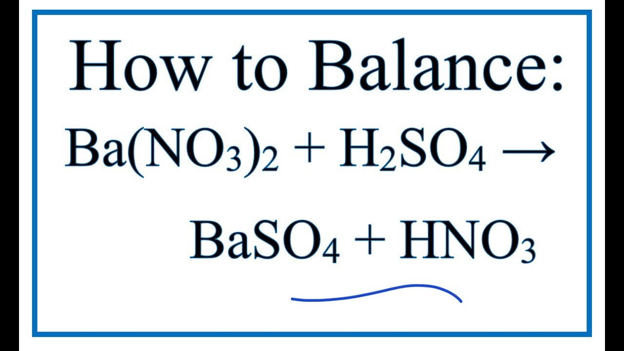 Phản ứng giữa Ba(NO3)2 và H2SO4