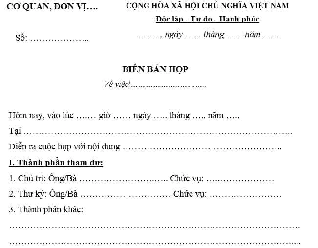 Báo cáo Nội dung Cuộc họp Chi Tiết và Hiệu Quả