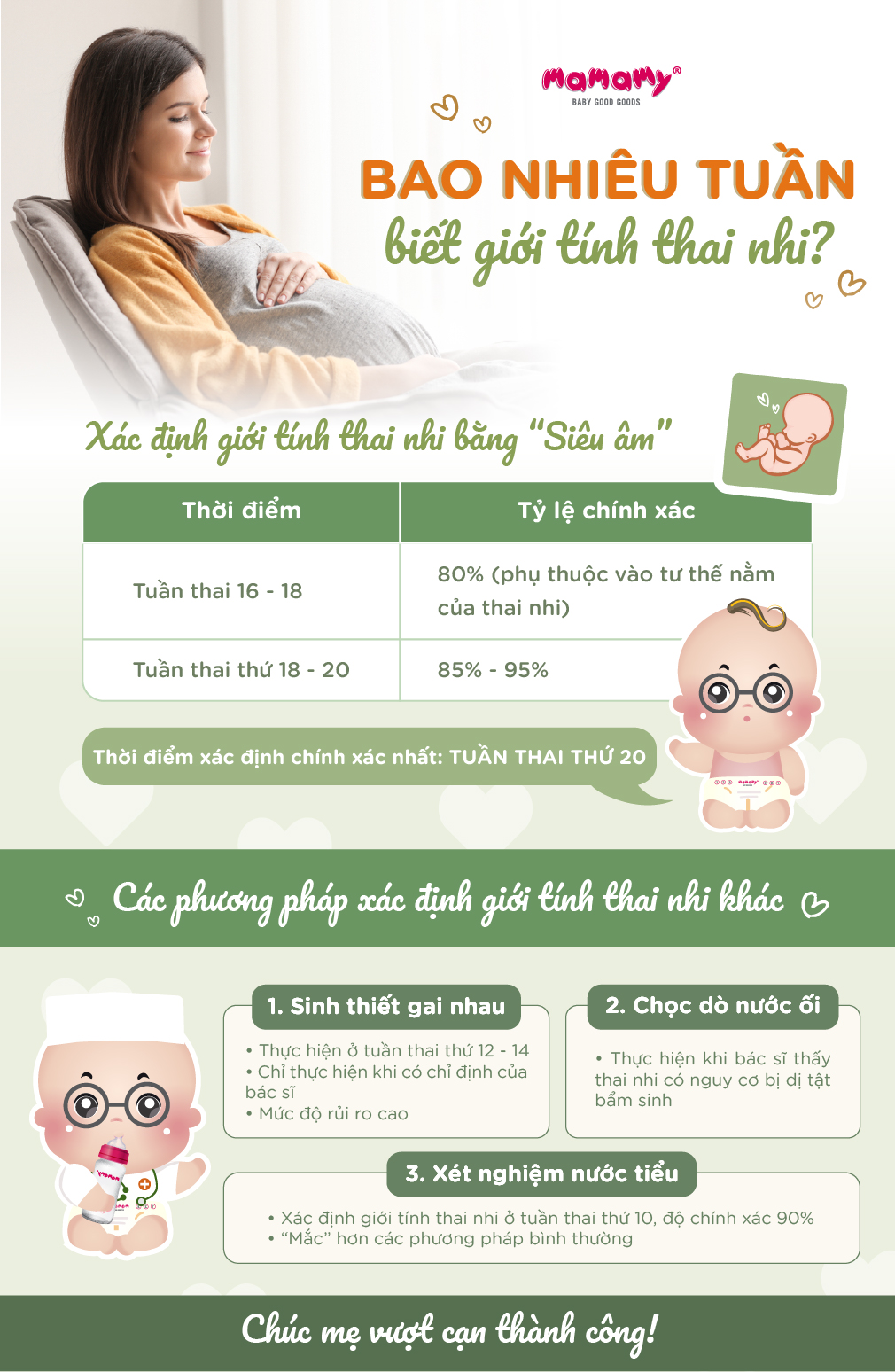Bao nhiêu tuần thì biết giới tính?