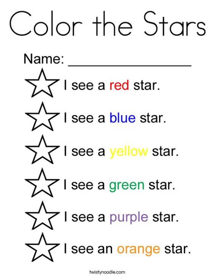 Color Exercises in English Gallery 1