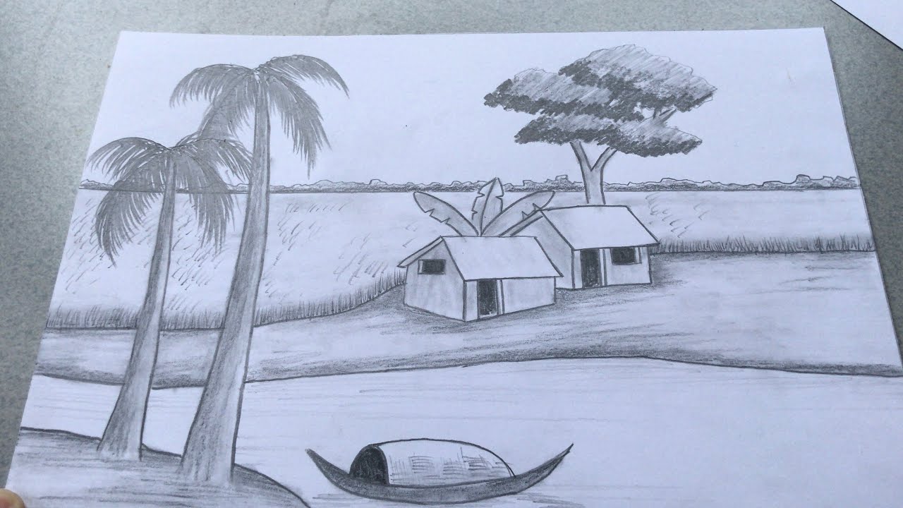 Vẽ Tranh Phong Cảnh Thiên Nhiên Bằng Bút Chì Gallery 1