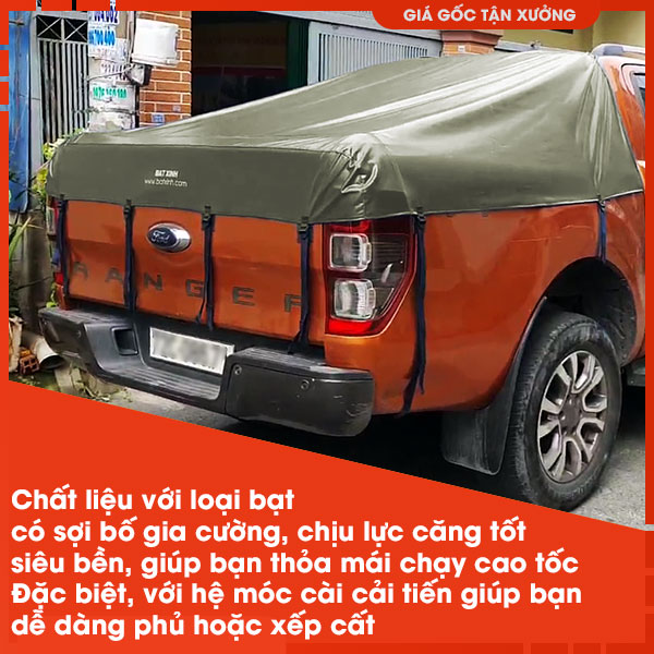 Bạt Phủ Thùng Xe Bán Tải: Bảo Vệ Hàng Hóa và Tăng Độ Bền Xe