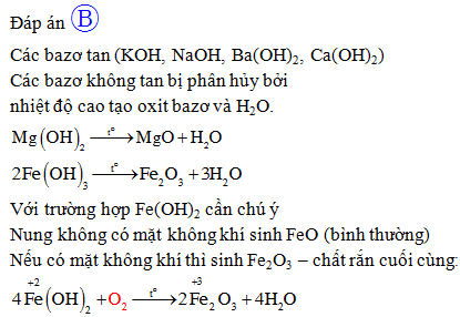 Bazơ nào bị nhiệt phân hủy? Gallery 2