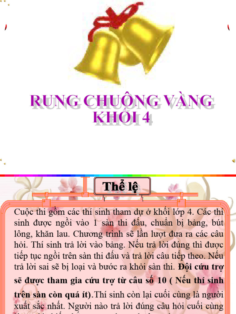 Rung Chuông Vàng Lớp 4: Luật Chơi, Bí Quyết Chiến Thắng & Câu Hỏi Hay Gallery 2