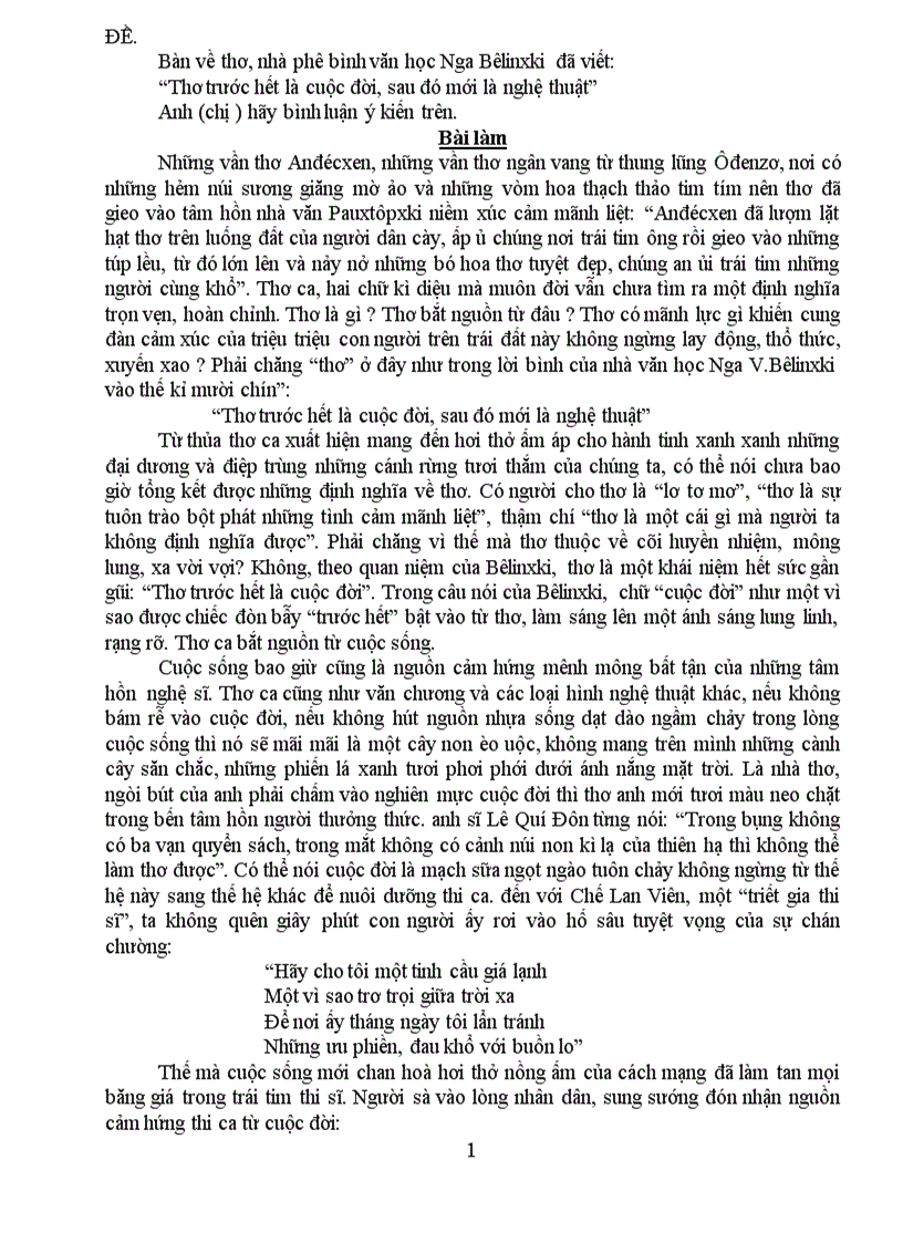 Bài Văn Đạt Điểm Cao Thi THPT Quốc Gia PDF Gallery 2
