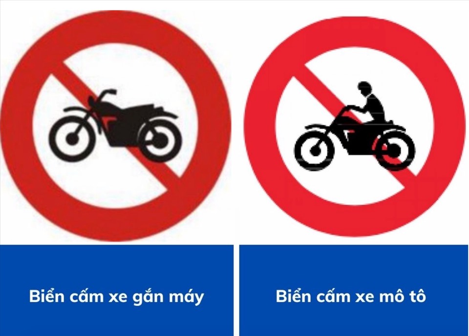 Biển cấm xe mô tô