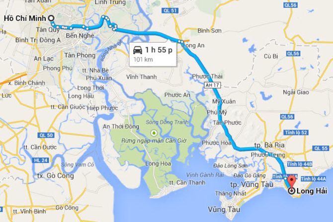Biển Long Hải ở đâu?
