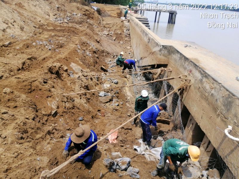 Biện pháp thi công kè bờ sông