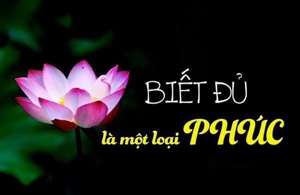 Biết đủ sẽ hạnh phúc