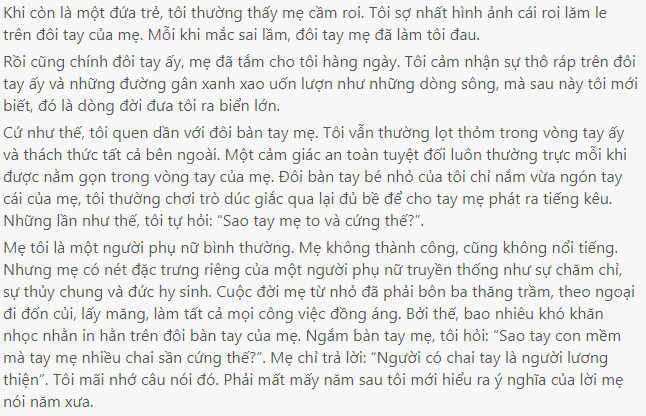 Biểu Cảm Về Đôi Bàn Tay Mẹ Gallery 2