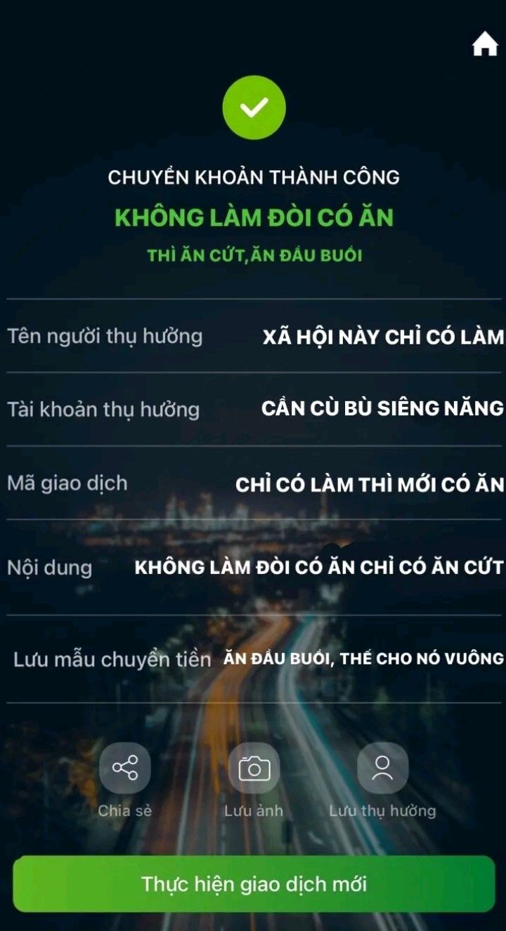 Bill chuyển tiền không làm mà đòi có ăn Gallery 1