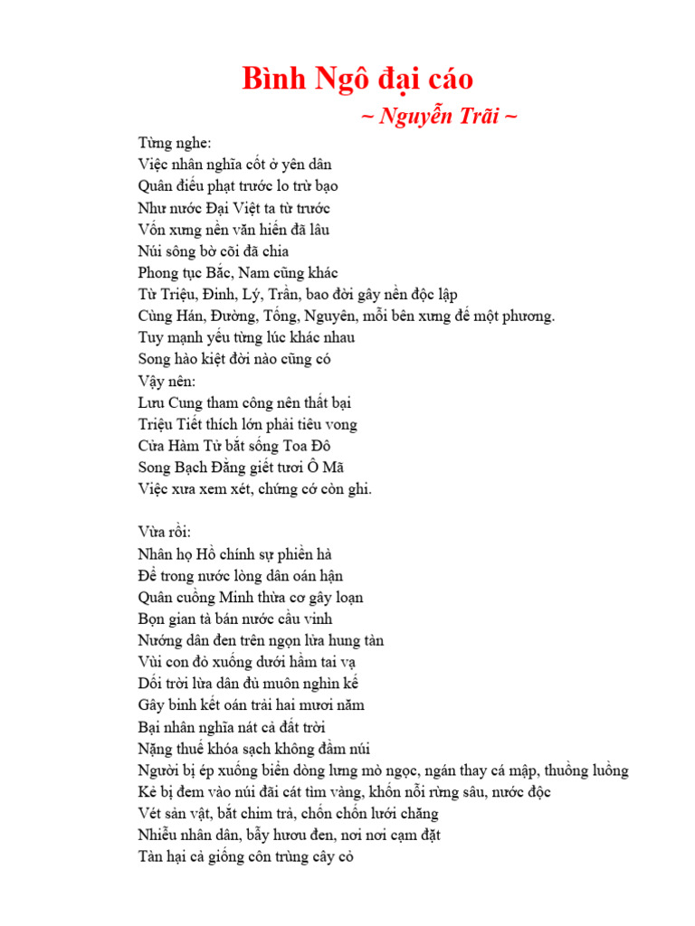 Bình Ngô Đại Cáo Gallery 2