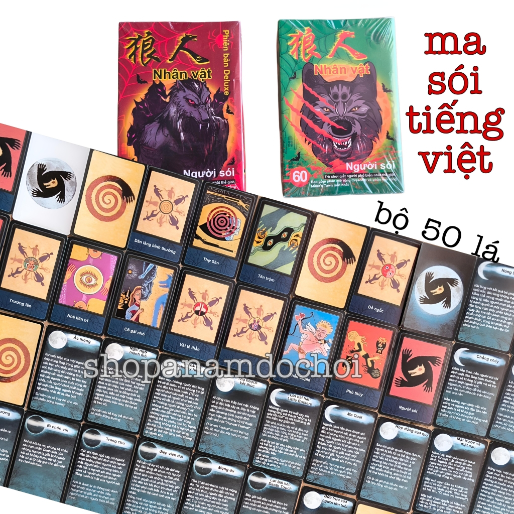 Bộ bài Ma sói tiếng Việt: Hướng dẫn mua, chơi và những điều cần biết
