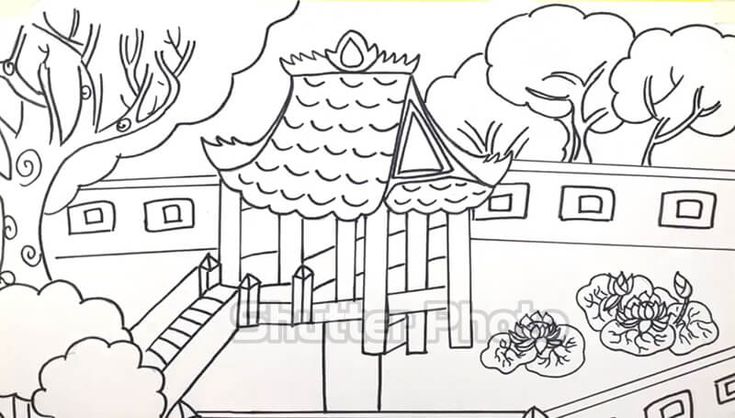 Tranh Tô Màu Chùa Một Cột Gallery 2