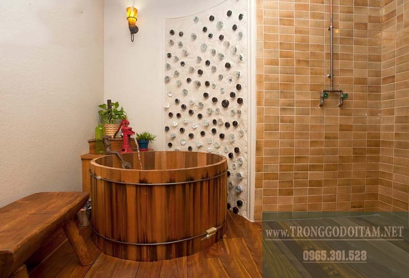 Bồn Tắm Gỗ Kiểu Nhật: Trải Nghiệm Tắm Gội Thư Giản Và Lành Mạnh