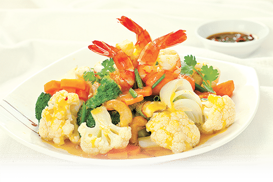 Bông cải xào tôm