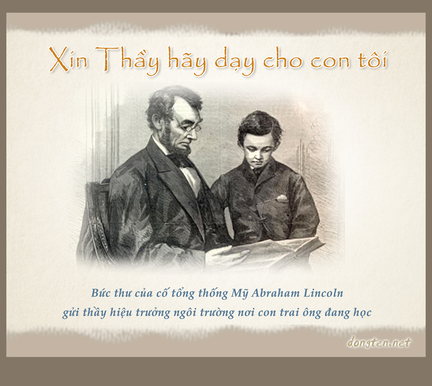 Bức Thư Của Tổng Thống Mỹ Gửi Thầy Hiệu Trưởng