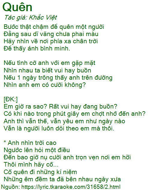 Bước Thật Chậm Để Quên Một Người
