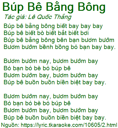 Búp bê bằng bông biết bay bay bay
