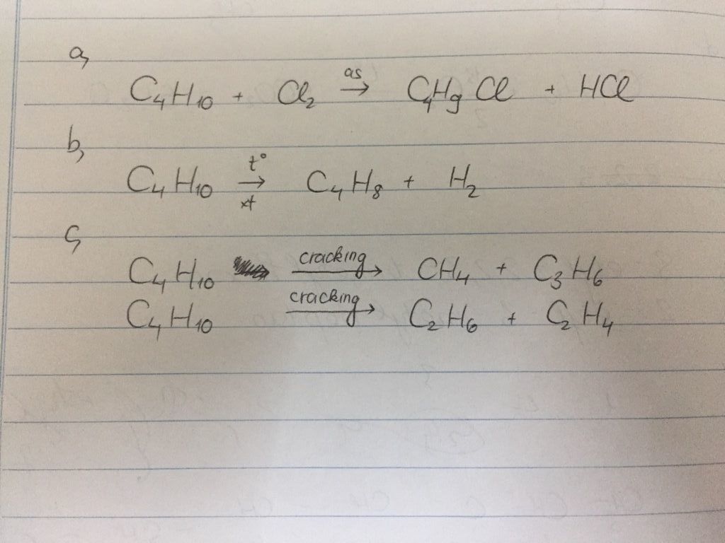 Sản phẩm chính của phản ứng Butan + Cl2 tỉ lệ 1:1 Gallery 2