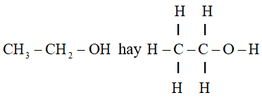 C2H5OH Công thức cấu tạo
