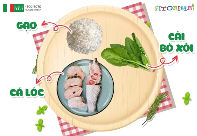 Cá lóc nấu cháo với gì cho bé?