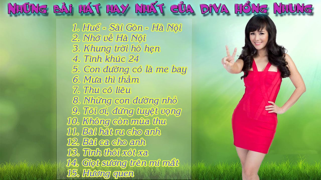 Danh Sách Bài Hát Trong Album Hồng Nhung