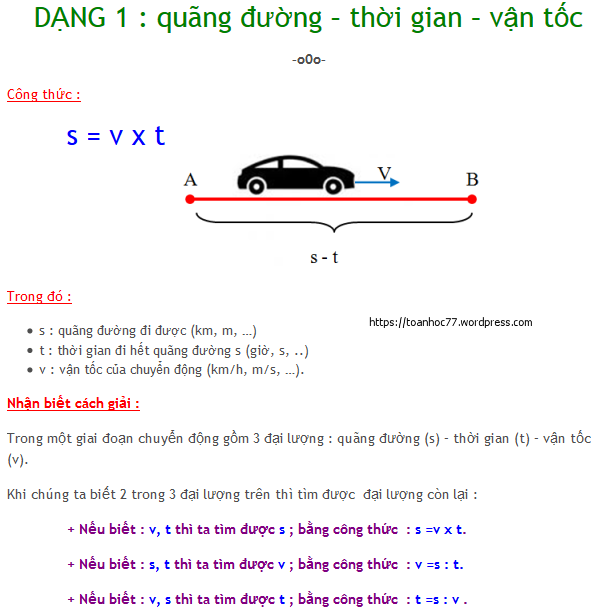 Công thức và bài tập về Quãng đường, Vận tốc, Thời gian Gallery 2