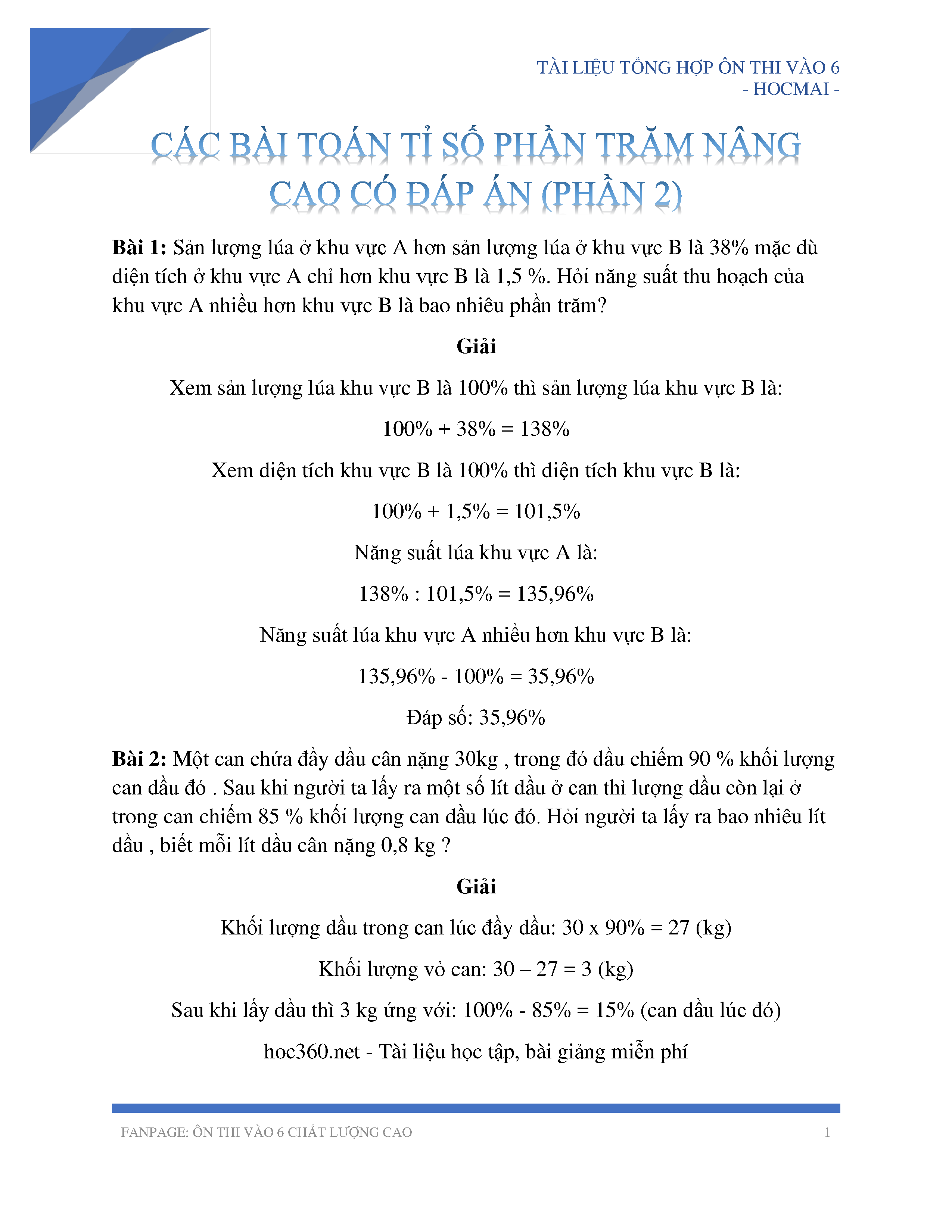 Bài Toán Nâng Cao Về Tỉ Số Lớp 4