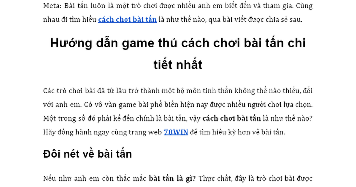 Bài Tấn Là Gì? Gallery 2