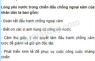 Biểu Hiện Lòng Yêu Nước Gallery 1