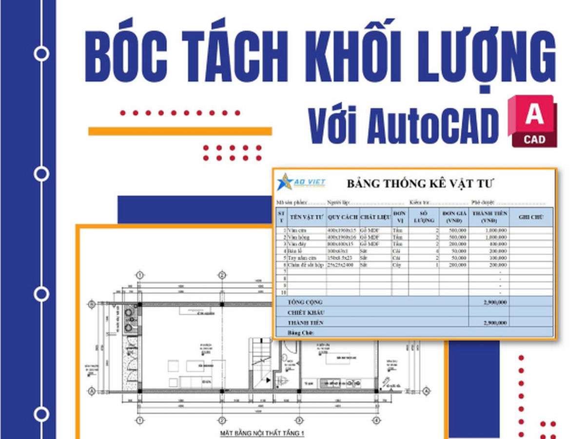 Bốc tách khối lượng bản vẽ: Hướng dẫn chi tiết và phần mềm hỗ trợ Gallery 1