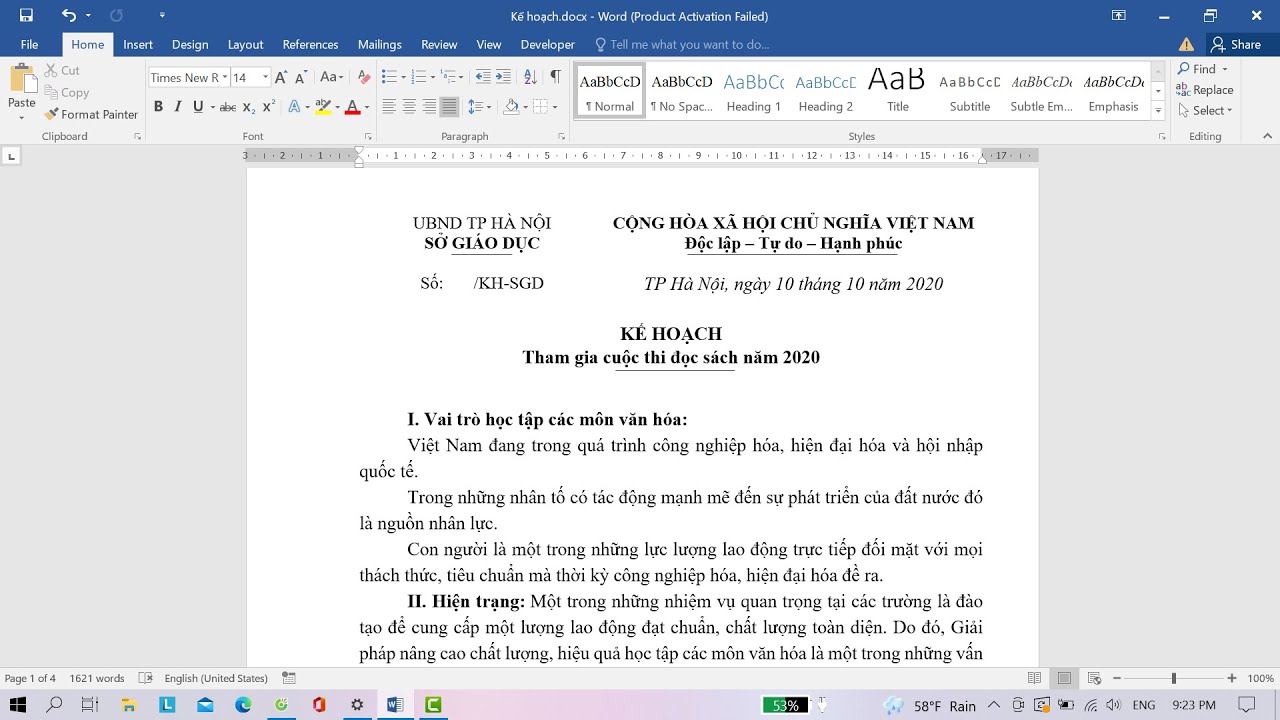 Cách Soạn Thảo Văn Bản Hành Chính Trong Word Gallery 1