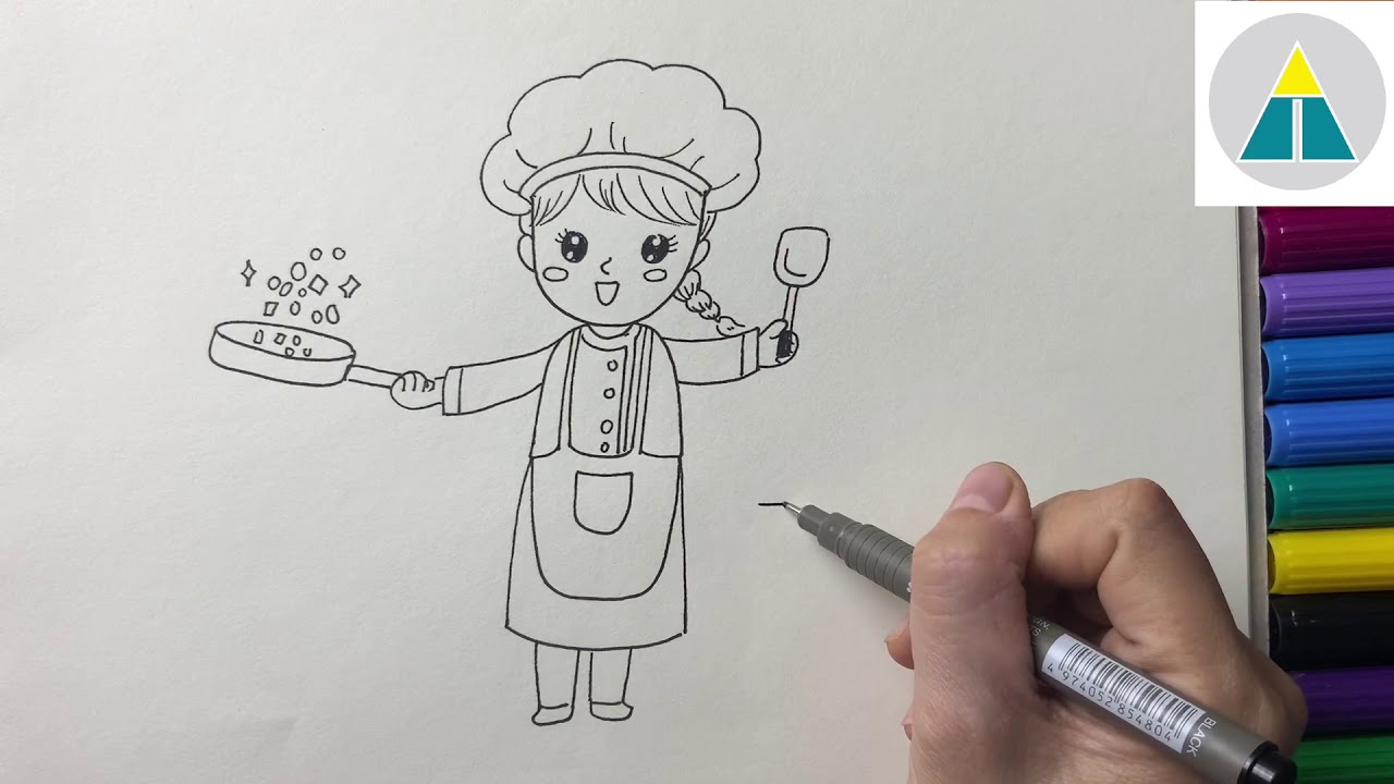 Cách Vẽ Đầu Bếp: Hướng Dẫn Chi Tiết Từ Cơ Bản Đến Nâng Cao Gallery 1